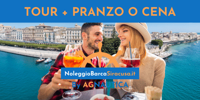 Pranzo o cena in barca Siracusa